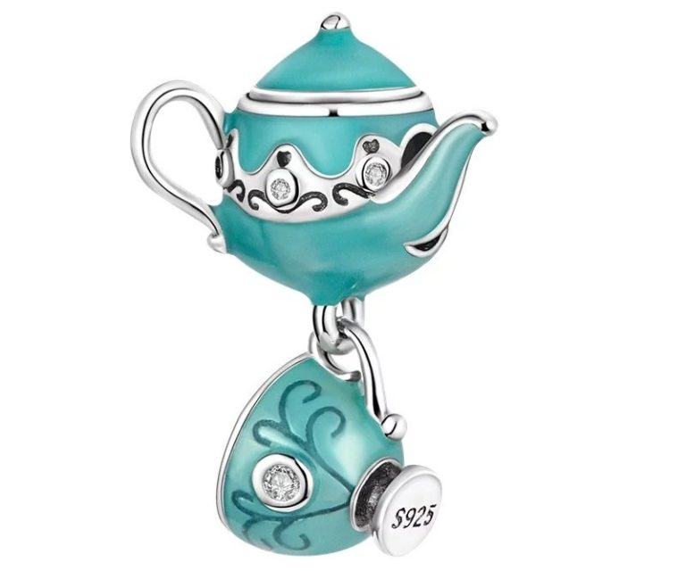 theepot en theekopje bedel zilver voor je bedelarmband